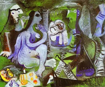  cubism - Luncheon on the Grass After Manet 1961 cubism Pablo Picasso